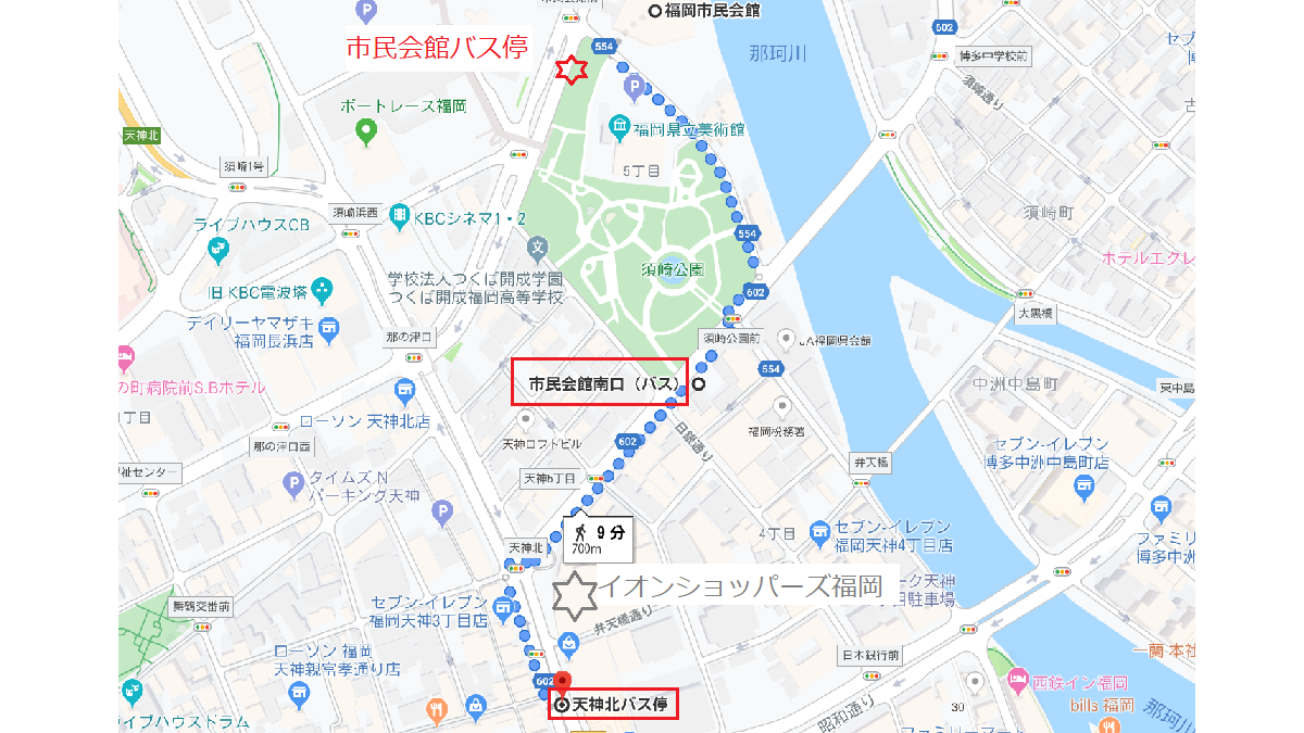 福岡市民会館へのアクセス方法の詳細と近隣駐車場 福岡 Morning Lunch