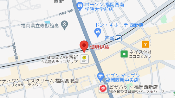 珈琲伊藤の地図